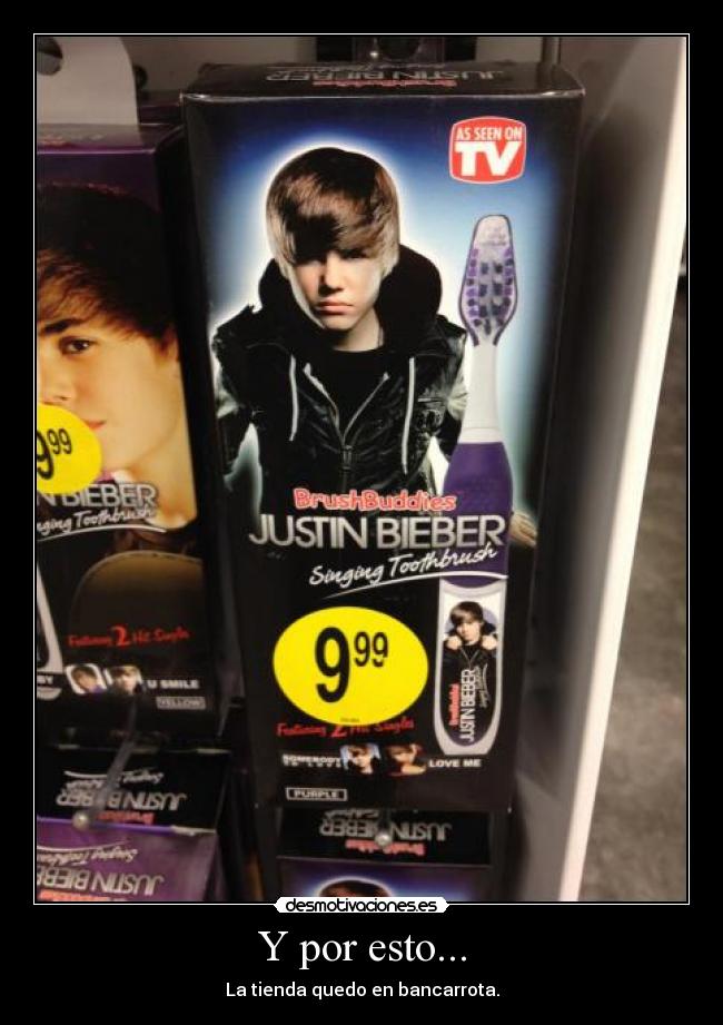 Y por esto... - La tienda quedo en bancarrota.