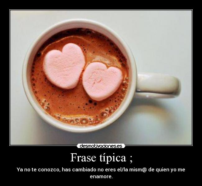 Frase típica ; - 