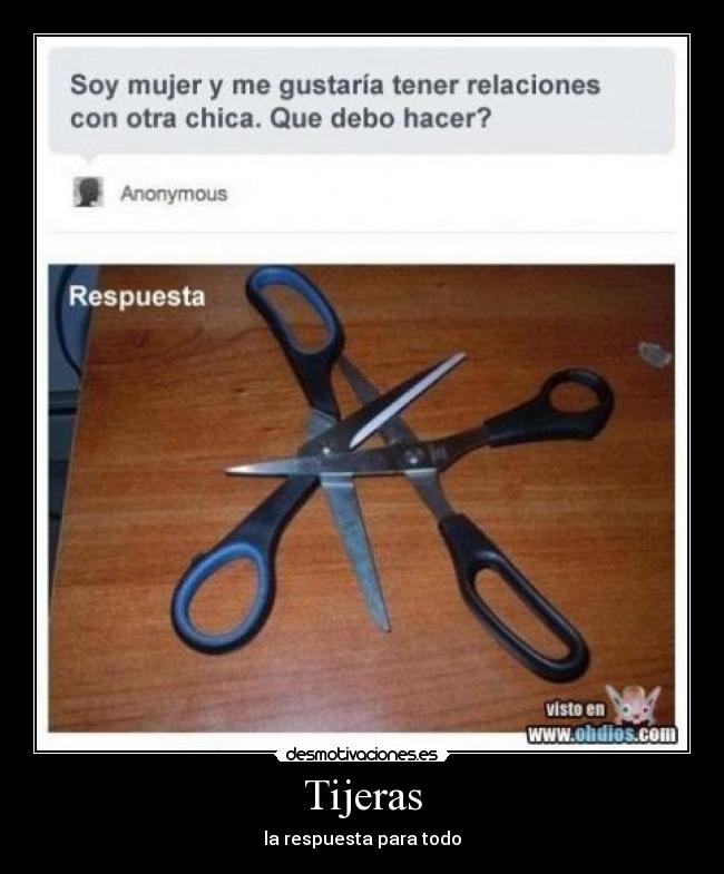 Tijeras - la respuesta para todo