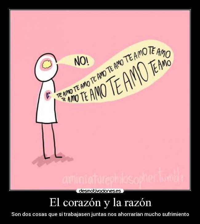 carteles corazon cerebro plus corazon igual relacion que puede funcionar desmotivaciones