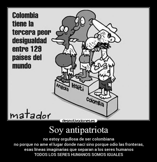 Soy antipatriota -