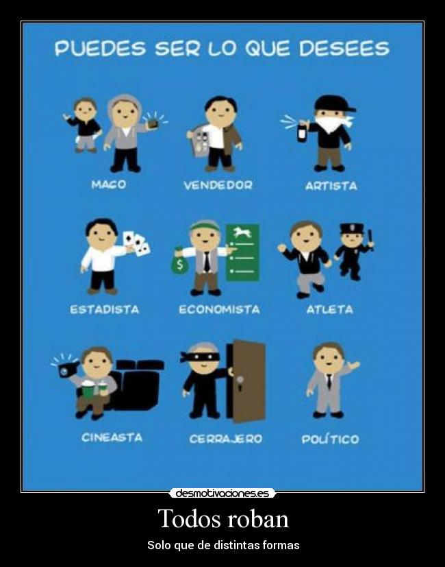 Todos roban - Solo que de distintas formas