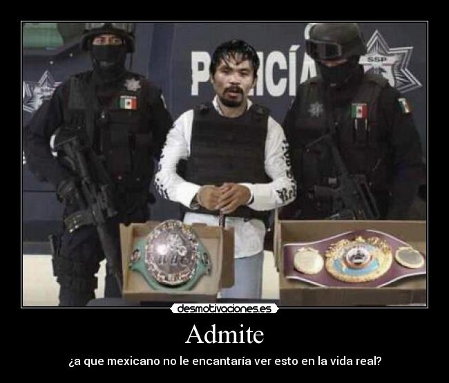 Admite - ¿a que mexicano no le encantaría ver esto en la vida real?