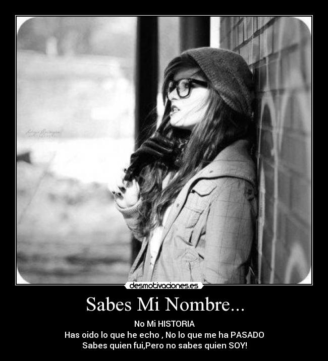 Sabes Mi Nombre... - 