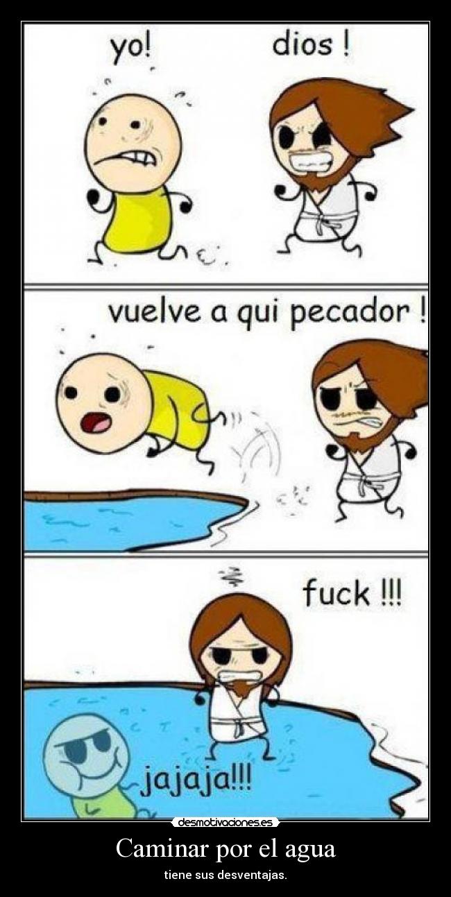 Caminar por el agua -