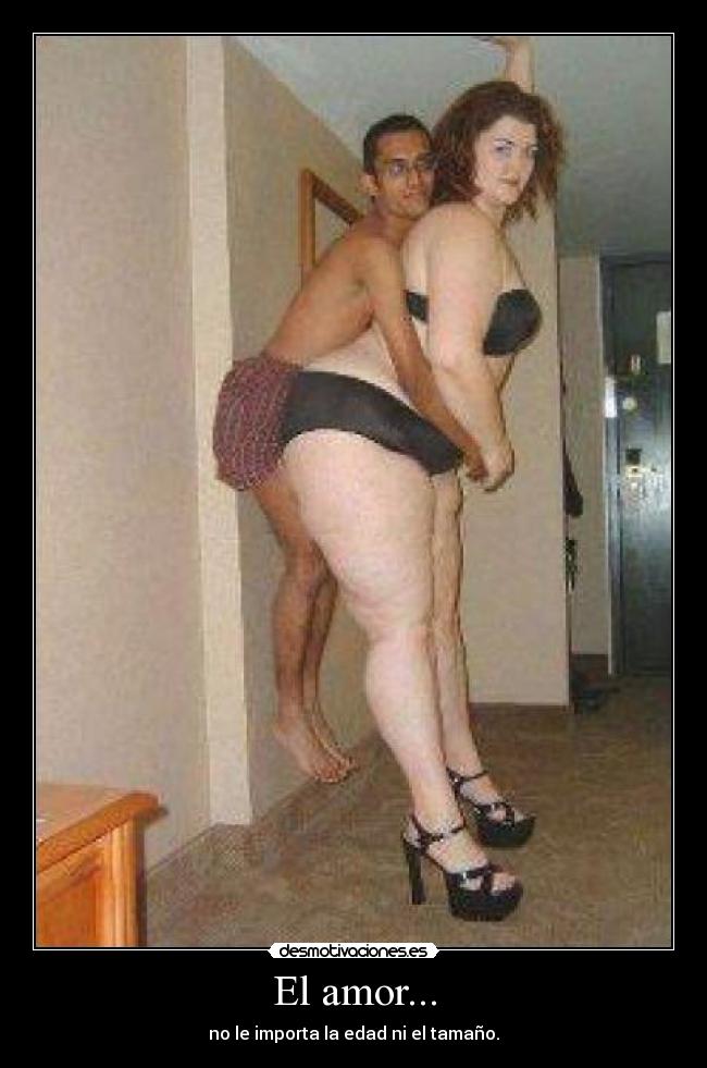 El amor... - no le importa la edad ni el tamaño.