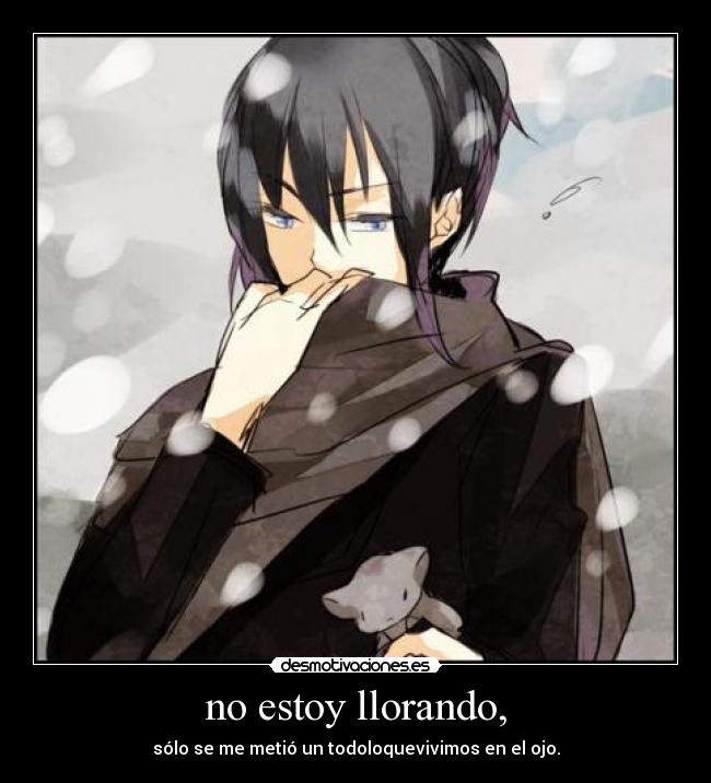 no estoy llorando, - sólo se me metió un todoloquevivimos en el ojo.