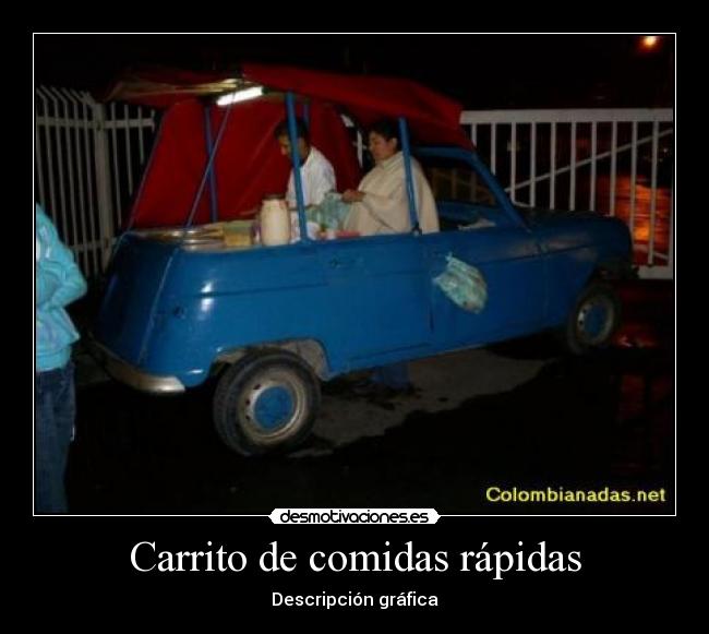 Carrito de comidas rápidas - Descripción gráfica
