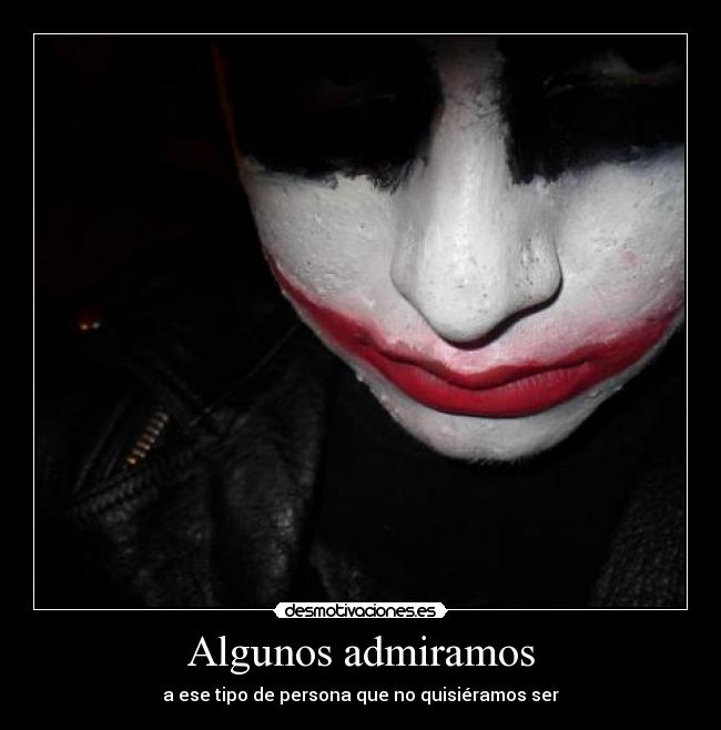 Algunos admiramos -