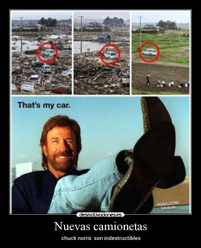 Nuevas camionetas - chuck norris  son indestructibles
