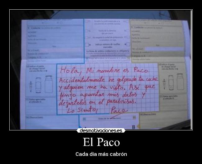 El Paco - Cada día más cabrón