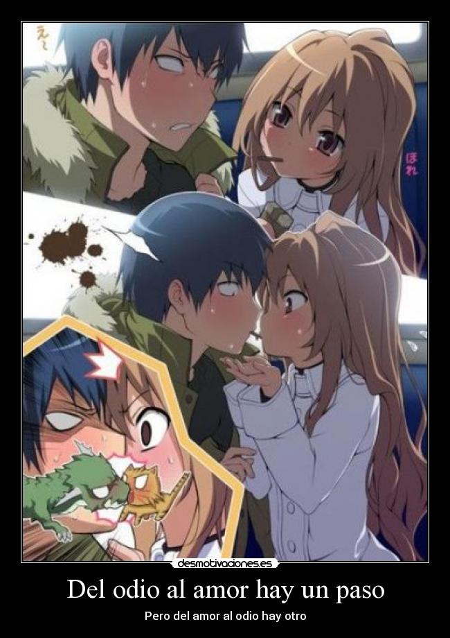 Del odio al amor hay un paso -