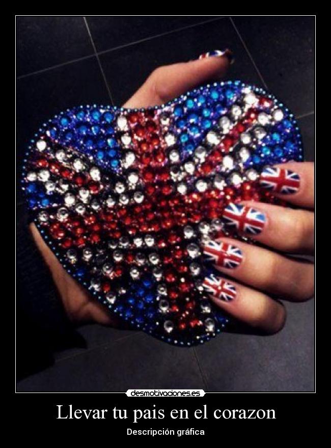 Llevar tu pais en el corazon - Descripción gráfica