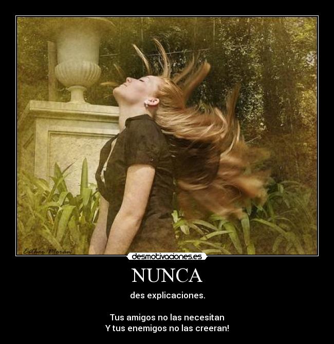 NUNCA -