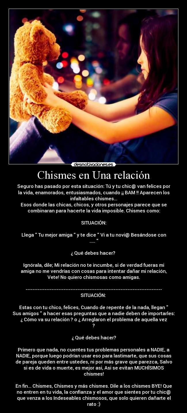 Chismes en Una relación -