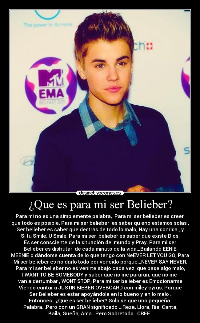 ¿Que es para mi ser Belieber? - 