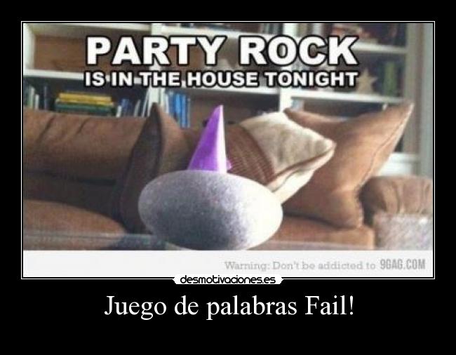 Juego de palabras Fail! -
