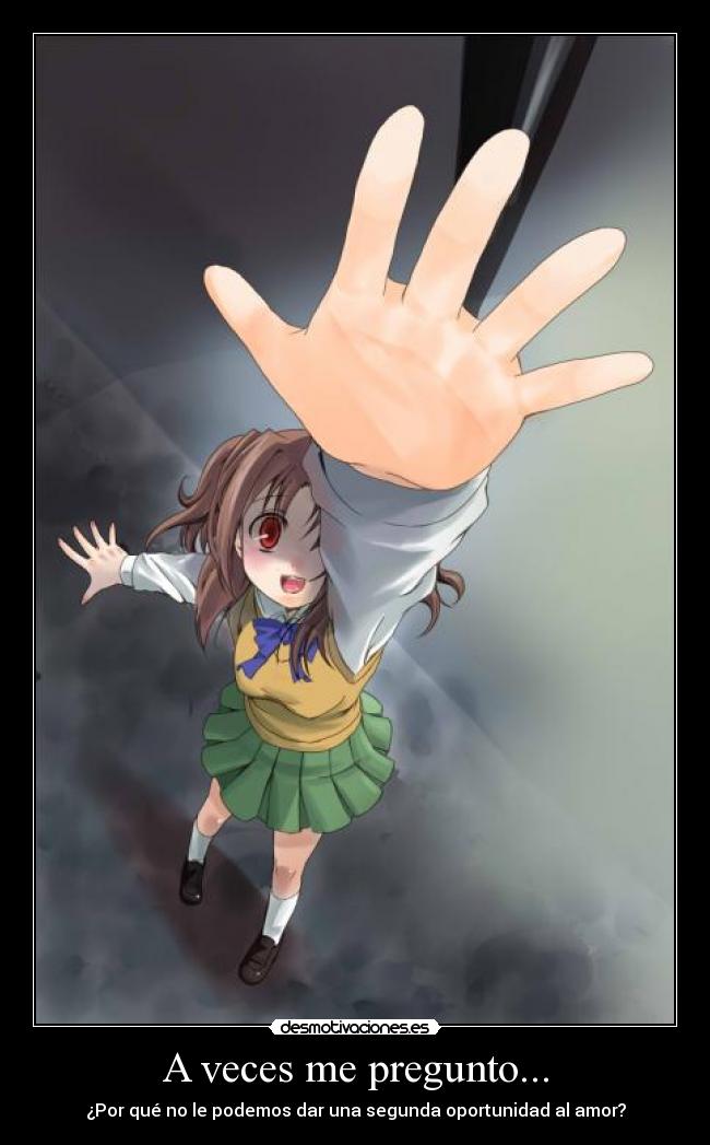 carteles yumizuka satsuki tsukihime sacchin segunda oportunidad amor under pressure desmotivaciones