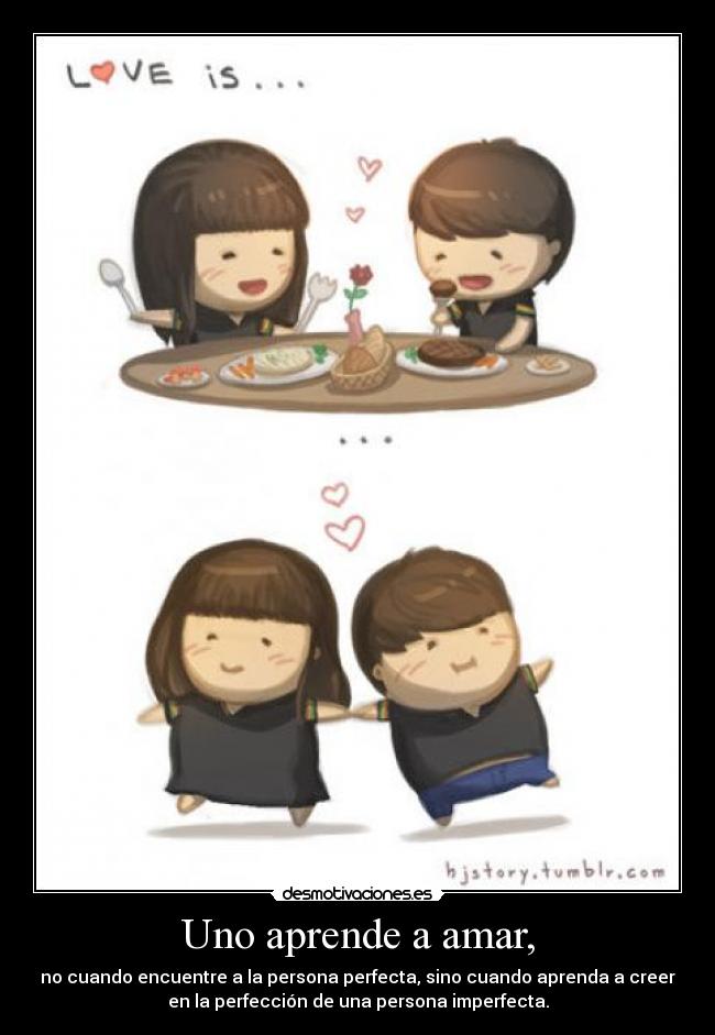 Uno aprende a amar, -