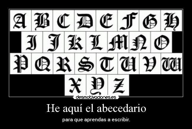 He aquí el abecedario - 