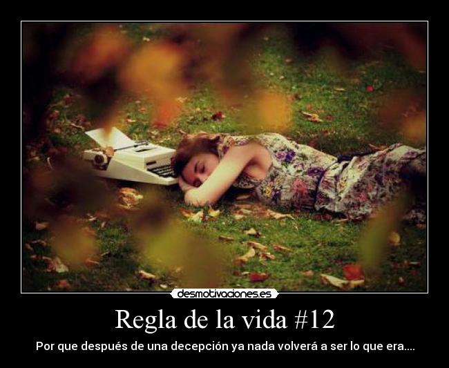 Regla de la vida #12 - 
