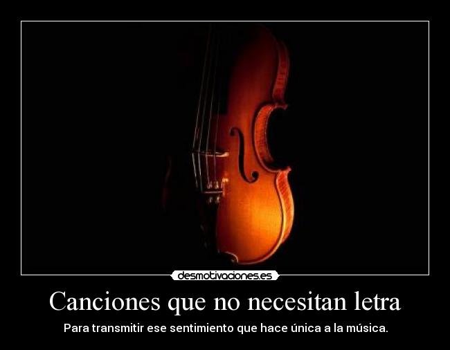 Canciones que no necesitan letra - 