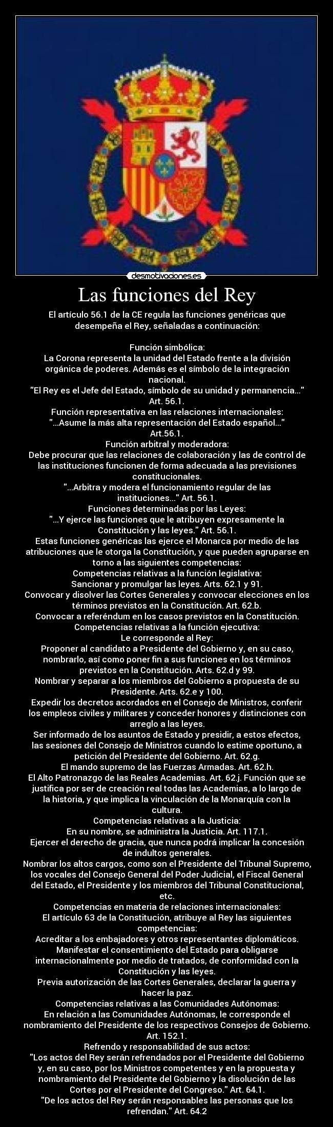 Las funciones del Rey - 