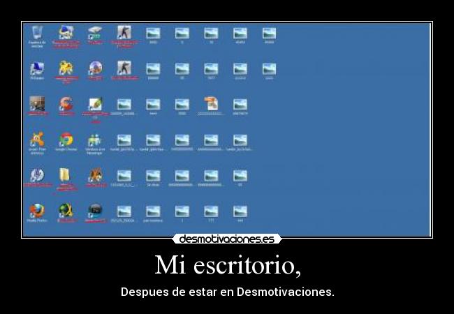 Mi escritorio, -