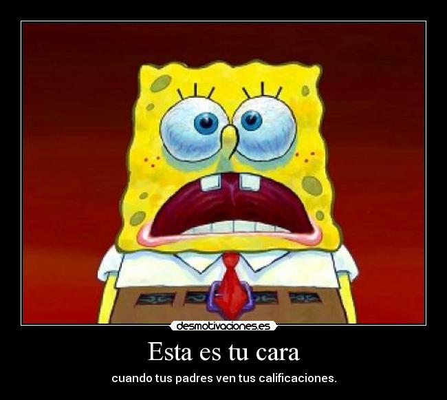 carteles bob esponja desmotivaciones