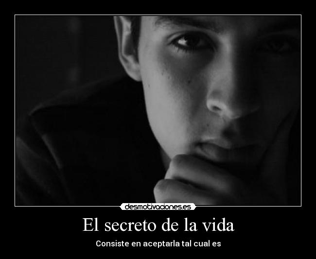 El secreto de la vida - Consiste en aceptarla tal cual es