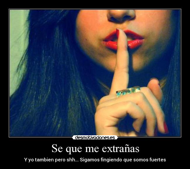 Se que me extrañas -