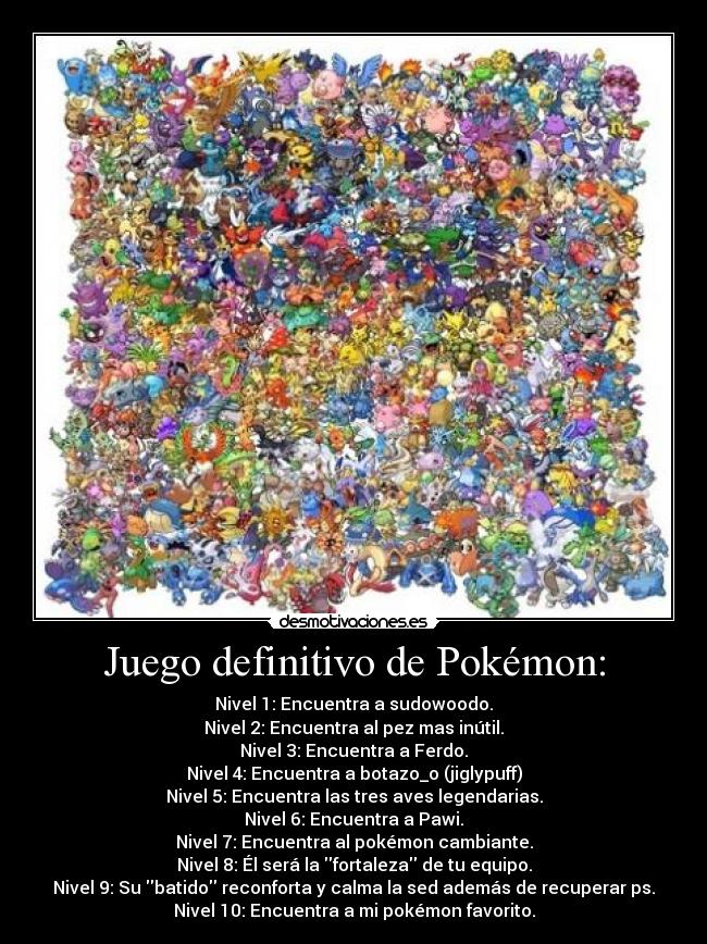 Juego definitivo de Pokémon: - 