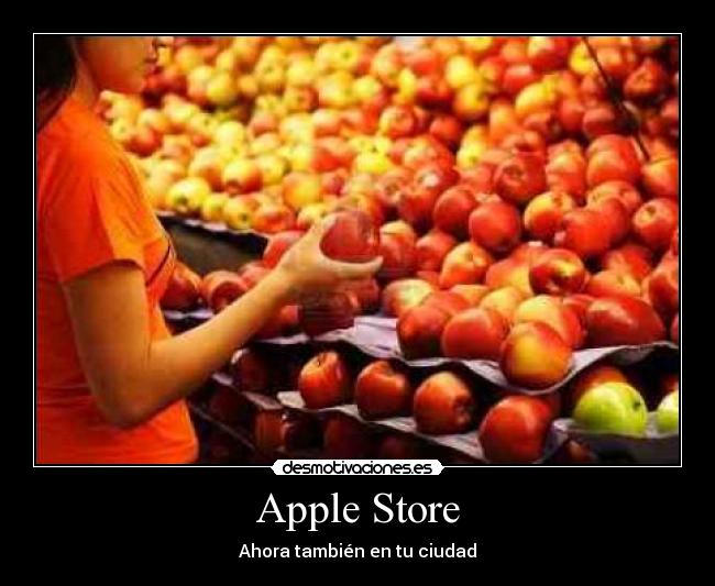 carteles apple store desmotivaciones