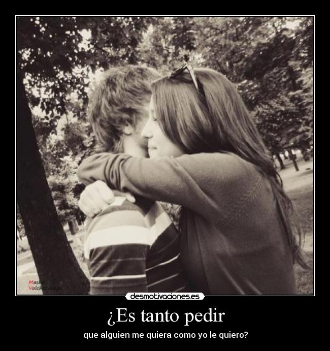 ¿Es tanto pedir -