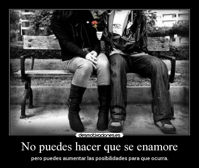 No puedes hacer que se enamore - 