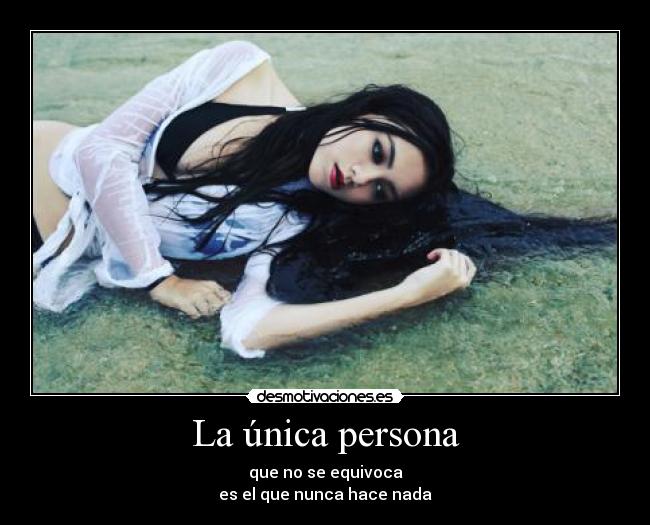 La única persona -