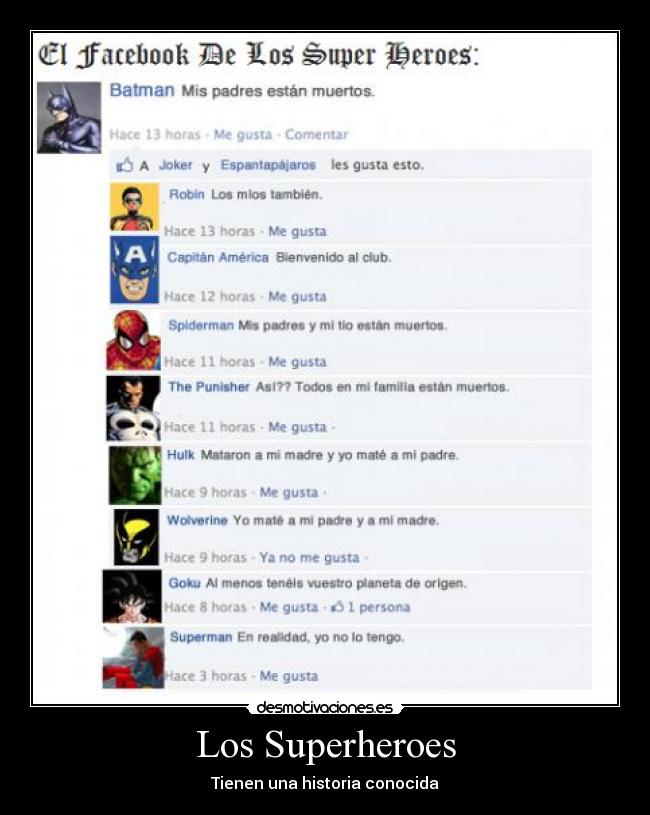 carteles facebook superheroe goku desmotivaciones