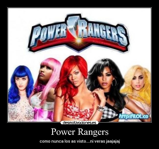 Power Rangers - como nunca los as visto....ni veras jaajajaj