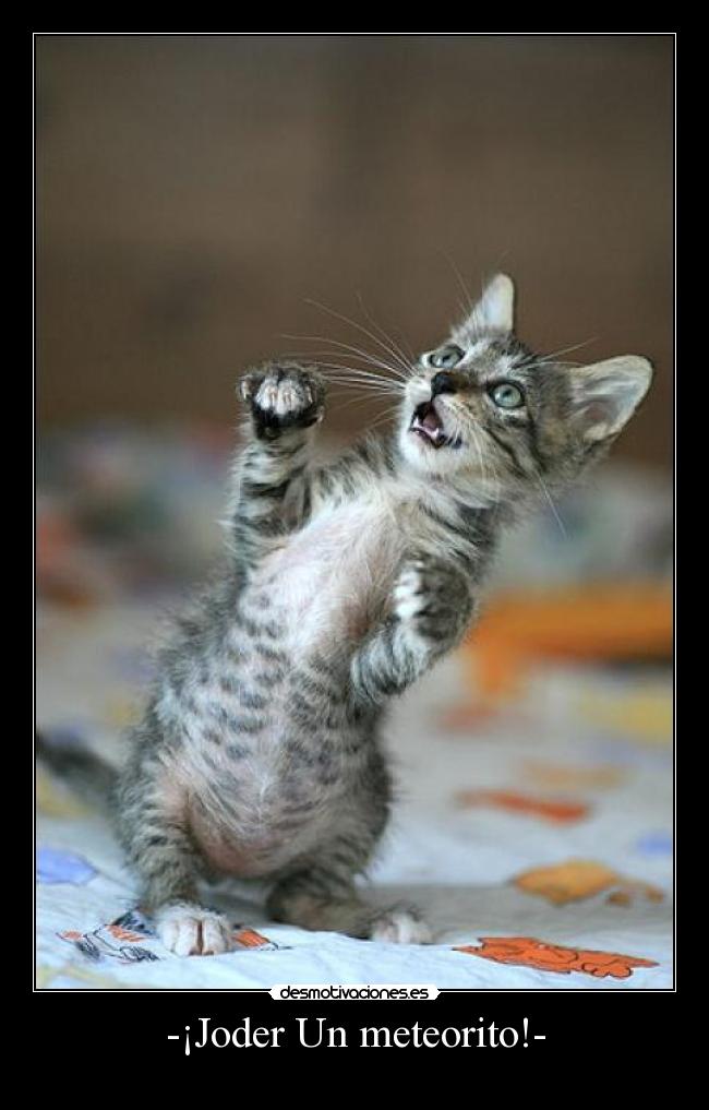 -¡Joder Un meteorito!- -