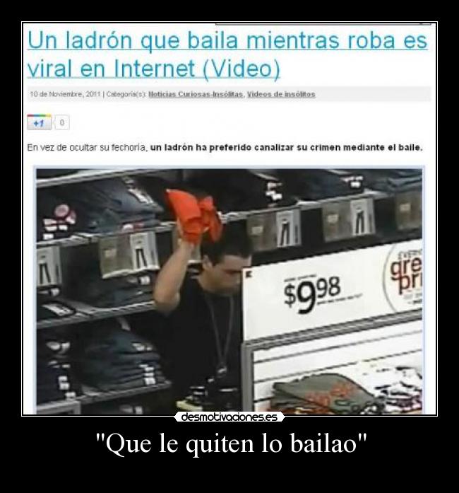 Que le quiten lo bailao -