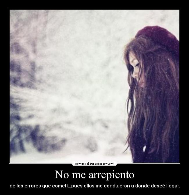 No me arrepiento - 