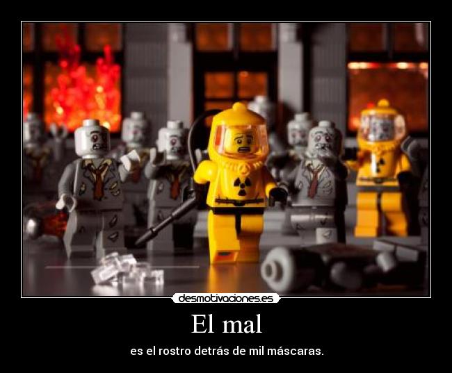 carteles lego mal rostro desmotivaciones