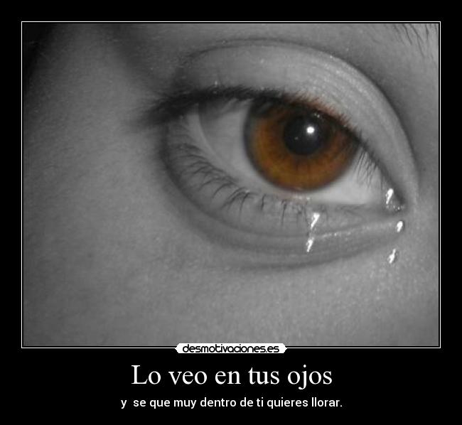 Lo veo en tus ojos -