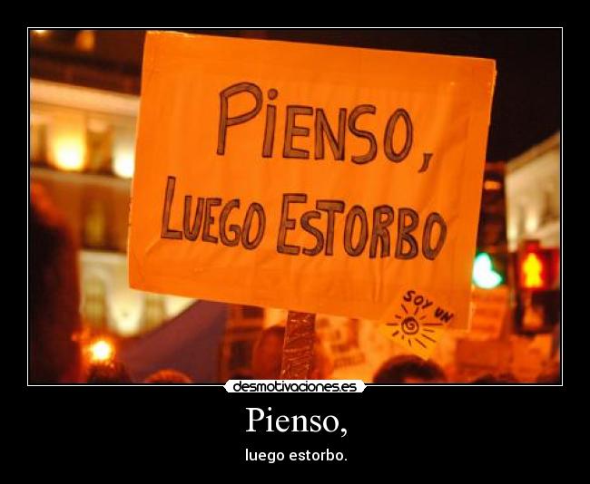 Pienso, - 