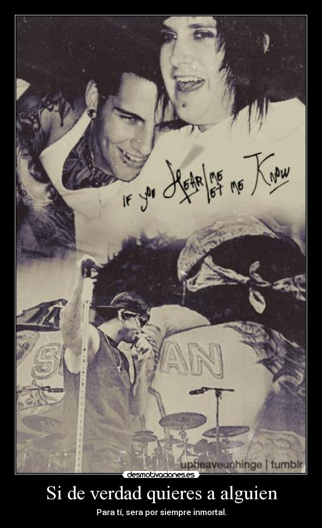 Si de verdad quieres a alguien -