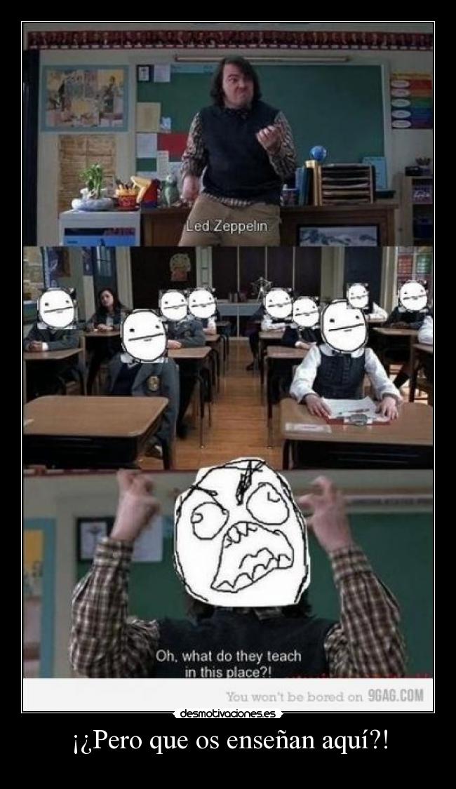 ¡¿Pero que os enseñan aquí?! - 