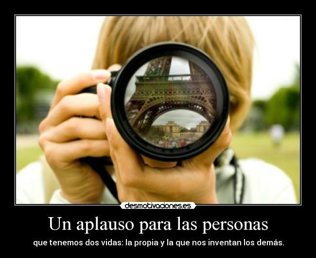 Un aplauso para las personas -