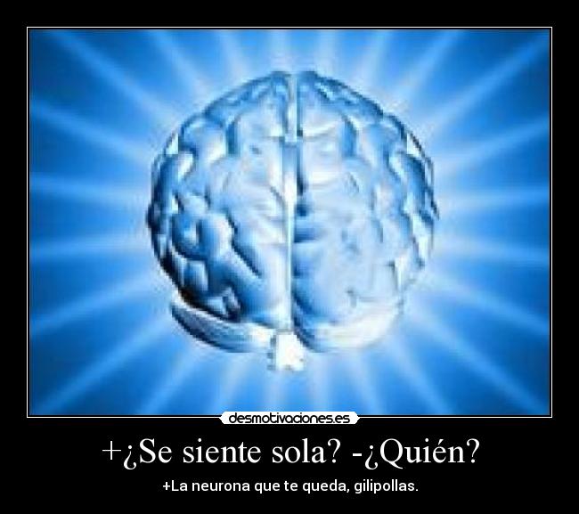 +¿Se siente sola? -¿Quién? - 