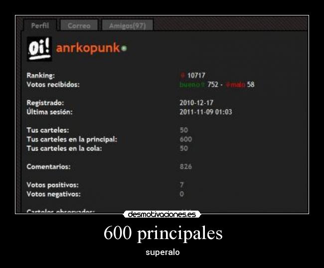 600 principales - superalo