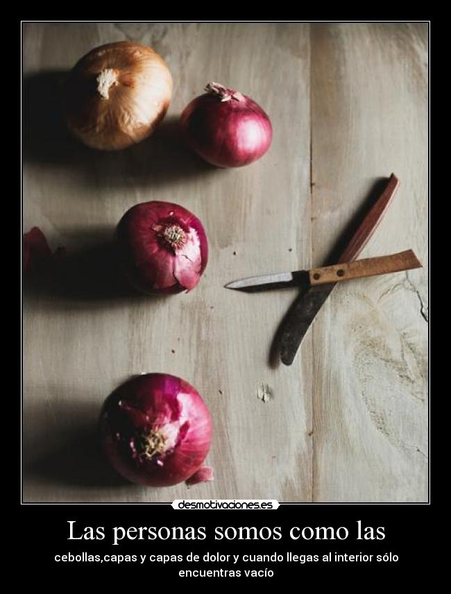 Las personas somos como las -